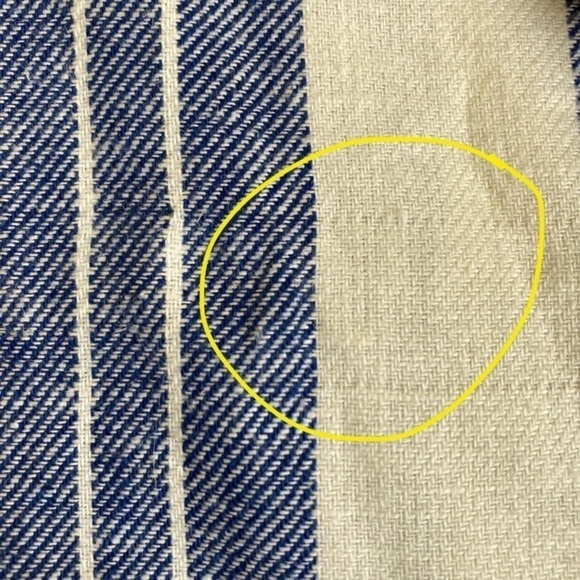 Anthropologie Elevenses Lagenlook Boho Striped Linen Duster Kimono Jacket Sz S - Picture 14 of 16